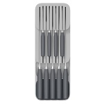 Joseph Joseph 85120 DrawerStore Kitchen Drawer Organizer Tray for Knives Knife Block, Gray - Image 7