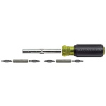 Klein Tools 32500 11-in-1 Screwdriver / Nut Driver Set, 8 Bits (Phillips, Slotted, Torx, Square), 3 Nut Driver Sizes, Cushion Grip Handle - Image 2
