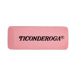 TICONDEROGA Pink Carnation Erasers, Wedge, Medium, Pink, 3 Count (Pack of 1) (X38943) - Image 5