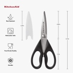 KitchenAid All Purpose Shears with Protective Sheath, One Size, Black - Image 3