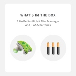 HoMedics Ribbit Mini Handheld Massager, Vibrating Electric Massager with Comfort Grip and LED Light, Batteries Included, Comes in variable colors, Green, Blue or Pink (Color May Vary) - Image 3