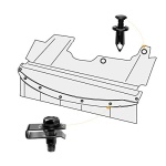 GOOACC GRC-70 35PCS Engine Under Cover Splash Shield Guard Body Bolts Bumper Fender Liner Push Retainer Fastener Rivet Clips , black - Image 4