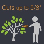 Fiskars Gardening Tools: Bypass Pruning Shears, Sharp Precision-ground Steel Blade, 5/8? Plant Clippers (91095935J) - Image 6