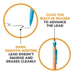 BIC Xtra-Strong Thick Lead Mechanical Pencil, With Colorful Barrel Thick Point (0.9mm), 24-Count Pack, Mechanical Pencils With Erasers (Packaging May Vary) - Image 2