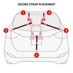 Allen Sports Deluxe 2-Bike Trunk Mount Rack, Model 102DN-R , Black - Image 3