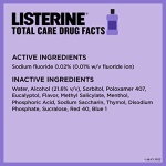Listerine Total Care Anticavity Fluoride Mouthwash, 6 Benefits in 1 Oral Rinse Helps Kill 99% of Bad Breath Germs, Prevents Cavities, Strengthens Teeth, ADA-Accepted, Fresh Mint, 1 L - Image 6