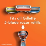Gillette Fusion5 Power Mens Razor Blade Refills, 8 Count, Lubrastrip for a More Comfortable Shave - Image 2