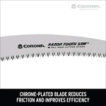 Corona Tools 10-Inch RazorTOOTH Folding Saw | Pruning Saw Designed for Single-Hand Use | Curved Blade Hand Saw | Cuts Branches Up to 6" in Diameter | RS 7265D - Image 4