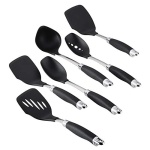Anolon Gadgets Nonstick Utensil Kitchen Cooking Tools Set, 6 Piece, Onyx
