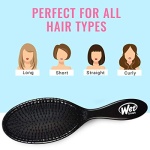Wet Brush Original Detangler Hair Brush: Classic Black - Exclusive Ultra-soft IntelliFlex Bristles - Glide Through Tangles With Ease For All Hair Types - For Women, Men, Wet And Dry Hair - Image 8