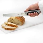 Mercer Culinary Millennia Colors Bread Knife 10-Inch Wavy Edge Wide, Gray - Image 2
