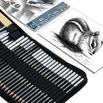 KALOUR 54-Pack Sketch Drawing Pencils Kit with Sketchbook,Include Graphite,Charcoal Pencils and Artists Tools,Pro Art Drawing Supplies for Adults Kids Beginners,ideal for Sketching Shading - Image 7