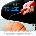 Franklin Sports Ball Pump Kit -7.5" Sports Ball Pump with Needle - Perfect for Basketballs, Soccer Balls and More - Complete Hand Pump Kit with Needles, Flexible Hose, Air Pressure Gauge and Carry Bag - Image 7