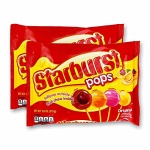 Spangler Candy Starburst Filled Lollipops 7.6 Oz Bag - 2 pack, Pink, Yellow, Orange, Red, 7.6 Ounce (Pack of 2)