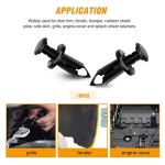 GOOACC GRC-70 35PCS Engine Under Cover Splash Shield Guard Body Bolts Bumper Fender Liner Push Retainer Fastener Rivet Clips , black - Image 5