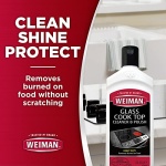 Weiman Cooktop and Stove Top Cleaner Kit - Glass Cook Top Cleaner and Polish 10 oz. Scrubbing Pad, Cleaning Tool, Razor, Scraper - Image 9