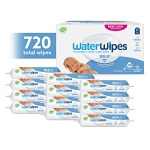 WaterWipes Biodegradable Original Baby Wipes,?99.9% Water Based Wipes, Unscented & Hypoallergenic for Sensitive Skin, 60 Count (Pack of 12) - Packaging May Vary - Image 8