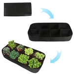 ASSR Fabric Raised Garden Bed, 135 Gallon 8 Holes Rectangle Breathable Planting Container Grow Bag Planter Pot for Plants, Flowers and Vegetables - Image 4