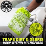 Chemical Guys MIC493 Chenille Premium Scratch-Free Microfiber Wash Mitt, Lime Green, 9.6" x 2.3" x 7" - Image 10