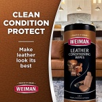 Weiman Leather Cleaner & Conditioner Wipes With UV Protection, Prevent Cracking Or Fading Of Leather Couches, Car Seats, Shoes, Purses - 30 ct - Image 7