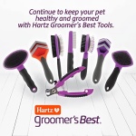 HARTZ, Groomer's Best Small Slicker Brush for Cats and Small Dogs, Black/Violet, 1 Count - Image 4