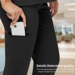 VIAOLI Scrubs for Women- 7 Pockets, V-Neck Top & Jogger Pants, Stretchy Fabric, Elastic Waist for Nursing Uniforms - Image 5