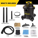 Stanley - SL18116P Wet/Dry Vacuum, 6 Gallon, 4 Horsepower Black - Image 7