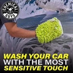 Chemical Guys MIC493 Chenille Premium Scratch-Free Microfiber Wash Mitt, Lime Green, 9.6" x 2.3" x 7" - Image 12