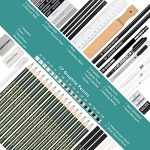 KALOUR 54-Pack Sketch Drawing Pencils Kit with Sketchbook,Include Graphite,Charcoal Pencils and Artists Tools,Pro Art Drawing Supplies for Adults Kids Beginners,ideal for Sketching Shading - Image 6