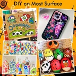 Shuttle Art 36 Colors Dual Tip Acrylic Paint Markers, Brush Tip and Fine Tip Acrylic Paint Pens for Rock Painting, Ceramic, Wood, Canvas, Plastic, Glass, Stone, Calligraphy, Card Making, DIY Crafts - Image 2