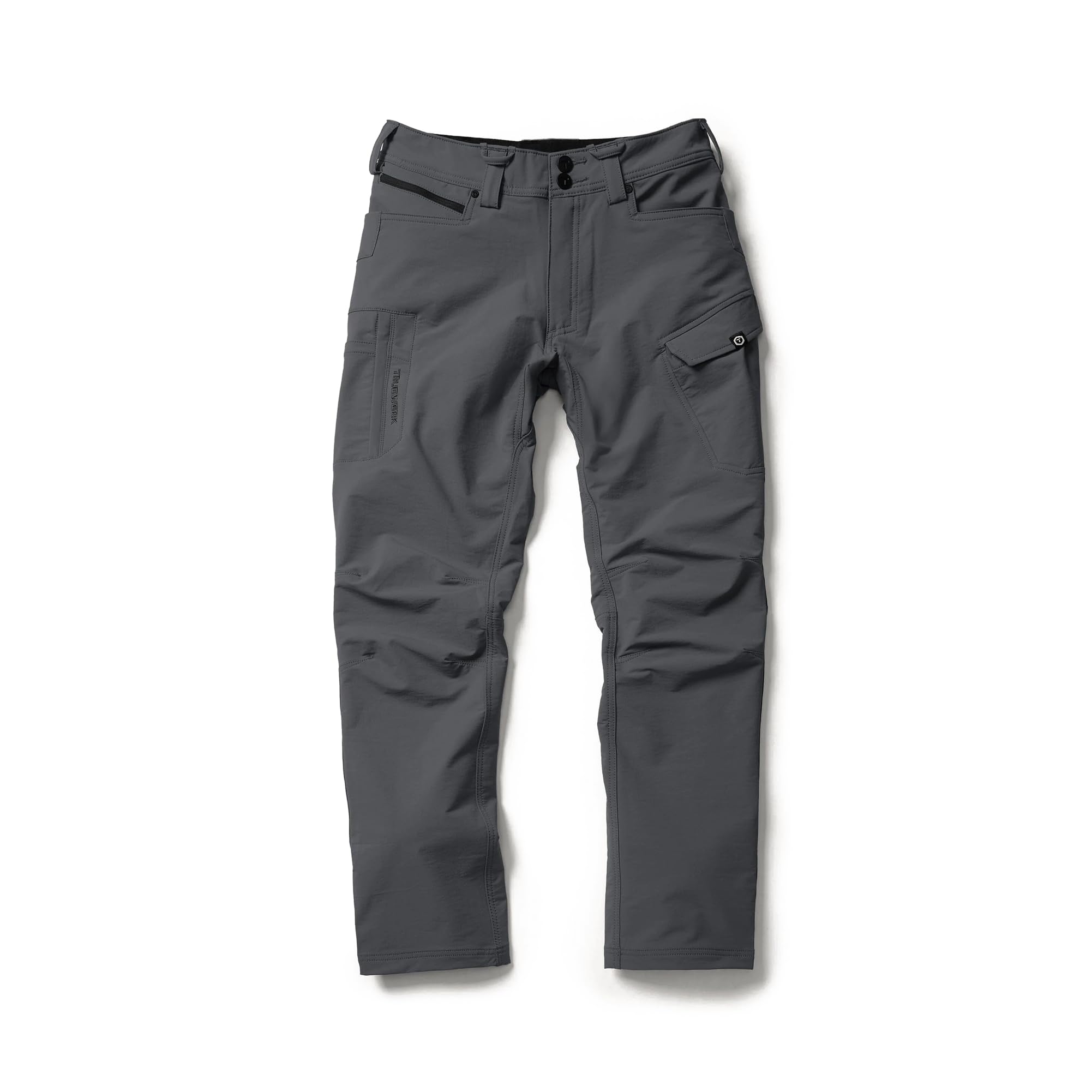 TRUEWERK Men's Work Pants - T2 WerkPant Technical Workwear, 34W x 32L, Deep Grey