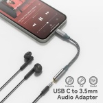 USB C to Aux Audio Dongle Cable Cord, Type C to 3.5mm Female Headphone Jack Adapter for iPhone 16 Pro Max/16 Pro, 15 Pro Max/15 Pro/15 Plus, Samsung Galaxy S23/S22/S21 Ultra, Pixel, iPad Pro, MacBook - Image 6