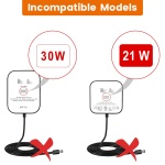 15W Power Adapter Replacement for Echo Pop, Dot 5th Gen, Dot 4th Gen, Dot 3rd Gen, Kids Edition, TV Cube Smart Speakers - Black Charger Cord Plug Long Cable, 5ft - Image 6