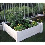 NuVue Products Raised 48 by 48 by 15-Inch Garden Box Kit, Extra Tall, White - Image 3