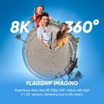 Insta360 X5 - Waterproof 8K 360° Action Camera, Leading Low Light, Invisible Selfie Stick Effect, Rugged and Replaceable Lens, 3-Hour Battery, Built-in Wind Guard, Stabilization, Triple AI Chip Design - Image 10