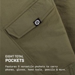 TRUEWERK Men's Work Pants - T2 WerkPant Technical Workwear, 34W x 32L, Deep Grey - Image 5